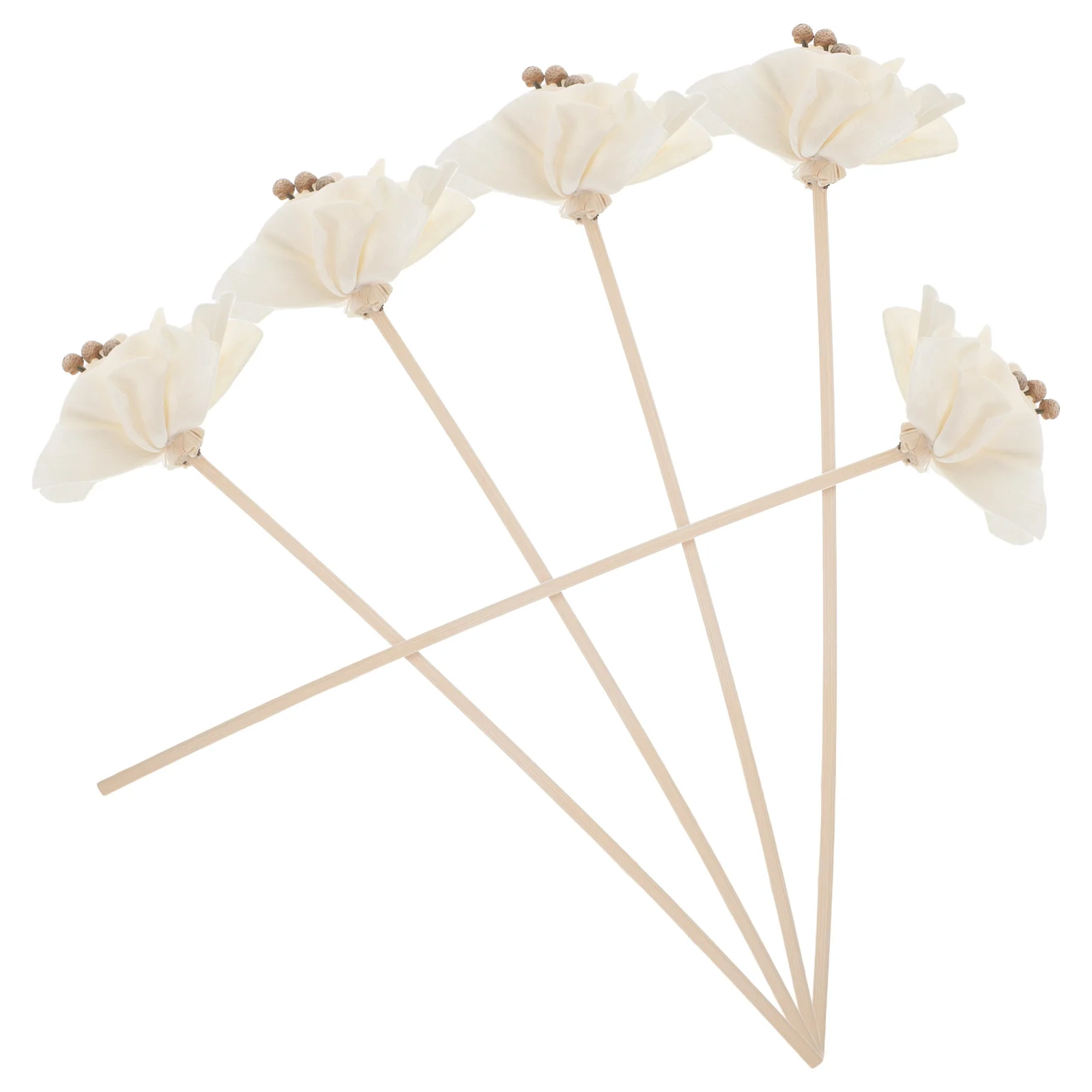 

5Pcs Realistic Peony Faux Flower Diffuser Sticks Flameless Fragrance Dispenser for Home Office Interior Decor Diffuser