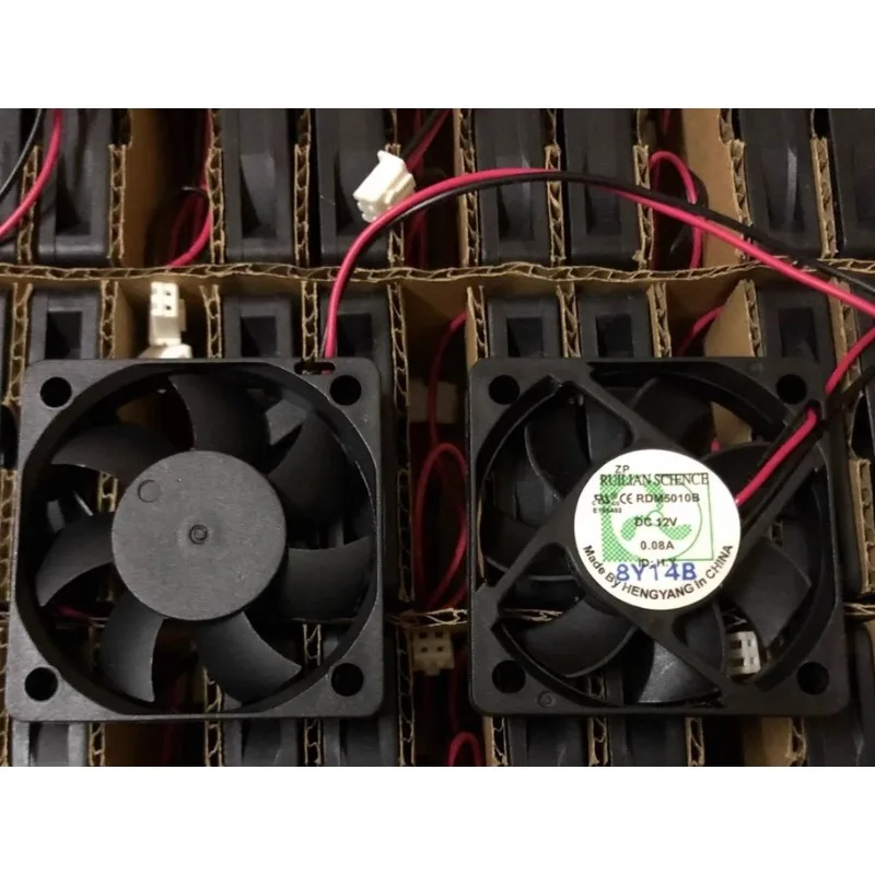 

Original New Fan RDN5010B 12V 0.08A Dual Ball Silent Cooling Fan 5cm 5010 50*50*10mm