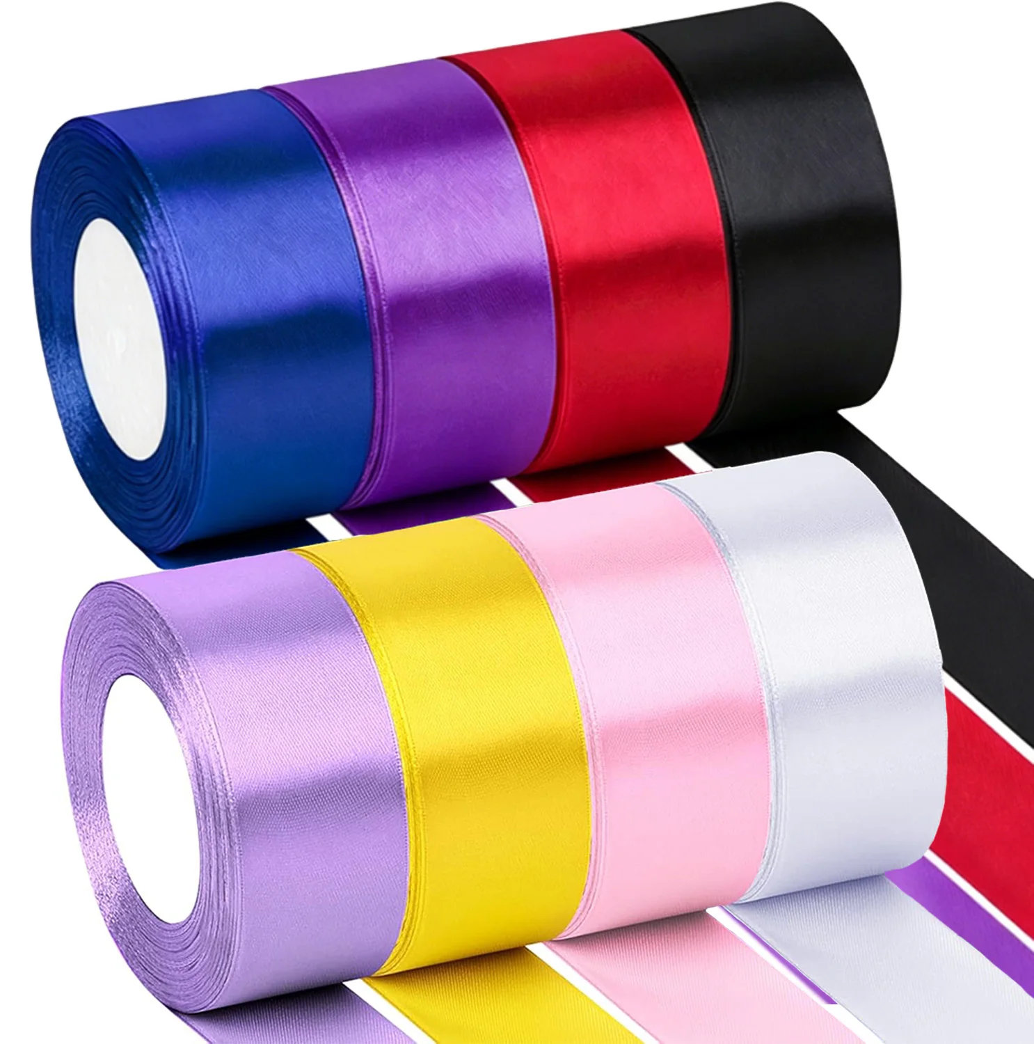 Satinband 25 Yards 40mm Geschenkband Handgemachte Schleifen für Hochzeit Party Dekoration Verpackung DIY Weihnachten