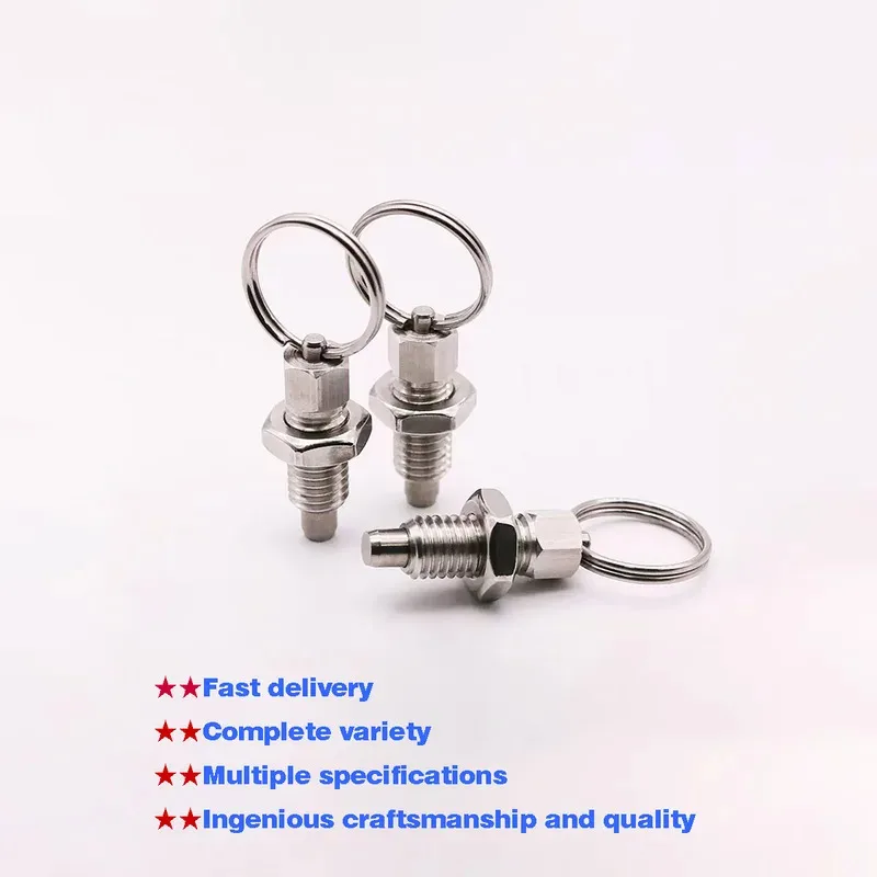 

Spring Positioning Lock pin Pull ring Knob Plunger Hand Indexing M6 M8 M10 M12 M16