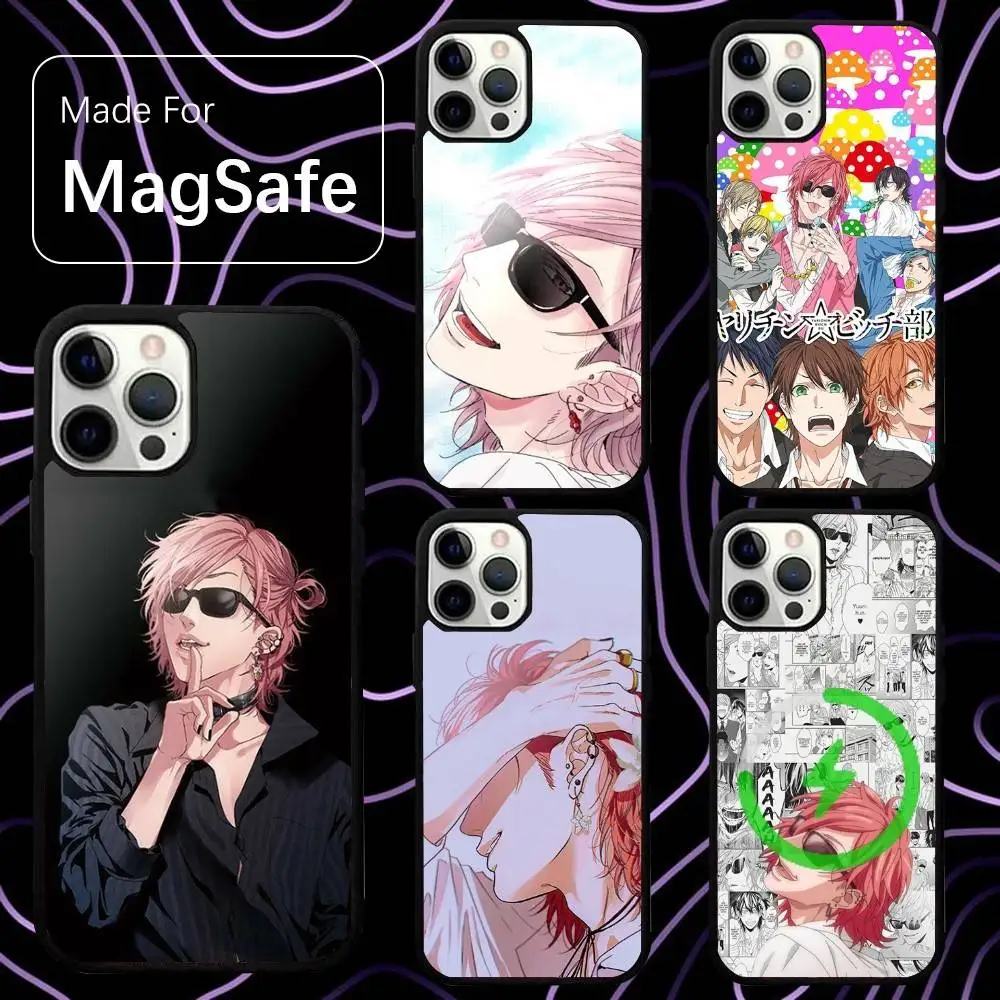 

Yarichin Club Anime Yuri Phone Case For iPhone 16,15,14,13,12,11,Pro,Max,Plus,Mini,SE New Magsafe Magnetic Wireless Charging