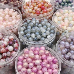 About 10pcs Glass Aurora Blue Beads Scattered Beads Handmade DIY Making Couple Bracelets, Necklaces, Earrings, Jewelry Accessori