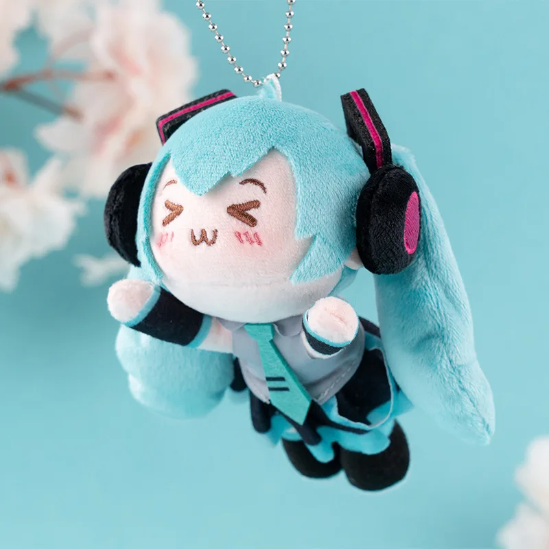 

Bandai 2025 Hatsune Miku Plush Toy Pendant Magnetic Doll Hatsune Cosplay Anime Keychain Plushie Stuff Toys Accessory