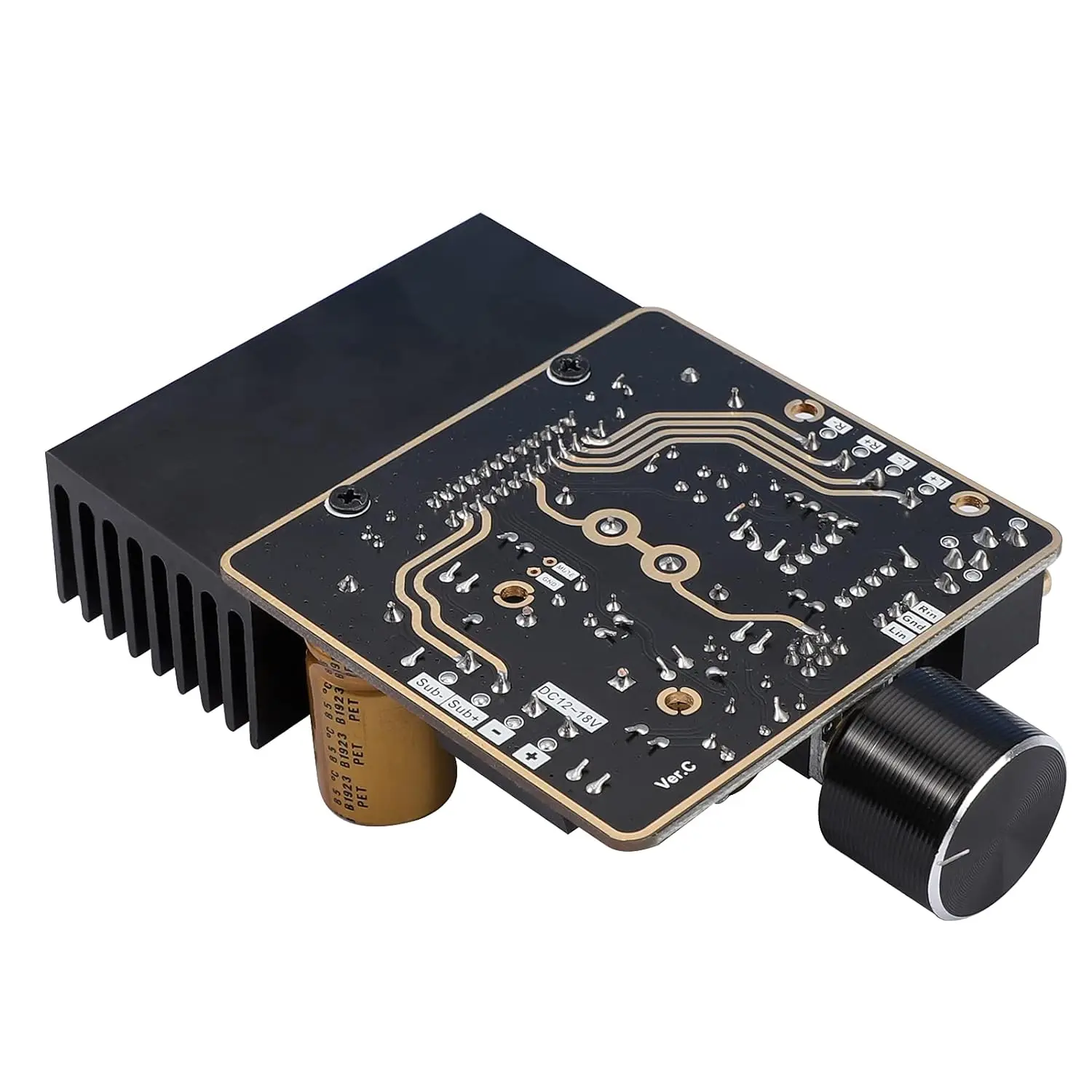 TDA7850 DROK Class AB Amplifier, 2.1 Channel 80W+80W Stereo and120W Pure Bass 9-18V 4Ω Audio Amplifier Board