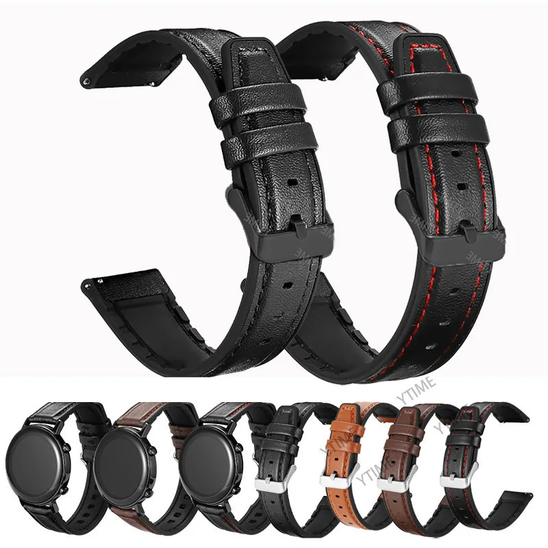 22Mm Leather Silico…