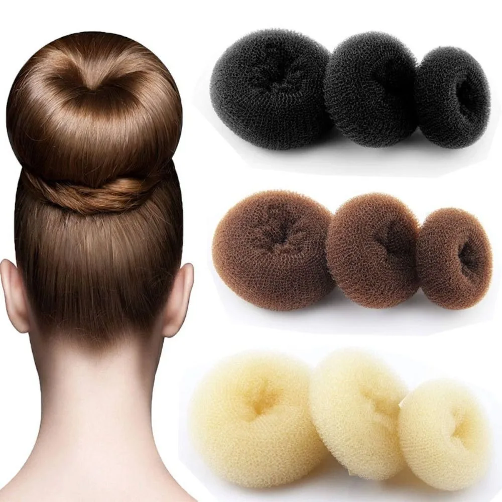 Fashion Elegant DIY Foam Sponge Hair Bun Donut Easy Big Ring Hair Styling Tools Hairstyle Hair Accessories For Girls Women