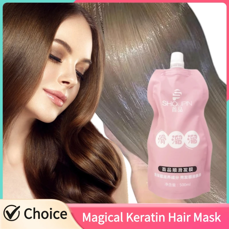Mascarilla mágica para el cabello con queratina, 5 segundos, reparación de daños, tratamiento rizado, mascarilla para el cabello con raíz del cuero cabelludo, cuidado del cabello brillante, 30/500ml