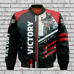 Homens Victory Windbreaker Jaqueta Bomber, Casacos Grossos, Harajuku Parkas, Jaqueta 3D, Techwear, Uniforme de Beisebol, Roupas