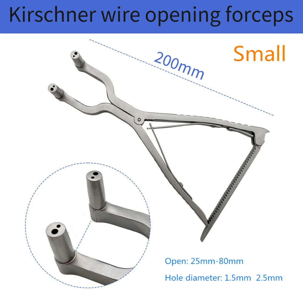 

1pc Stainless Steel Kirschner Forceps Distractor Ankle Knee Joint Retractor Opener Autoclavable Veterinary Instrument