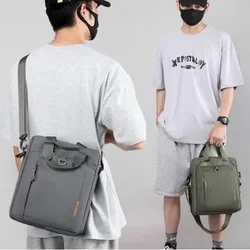 Bolsa Mensageiro Multifuncional Masculina, Bolsa de Lazer Empresarial, Bolsa de Ombro Leve, Maleta Quadrada para Laptop, Bolsa de Alta Capacidade