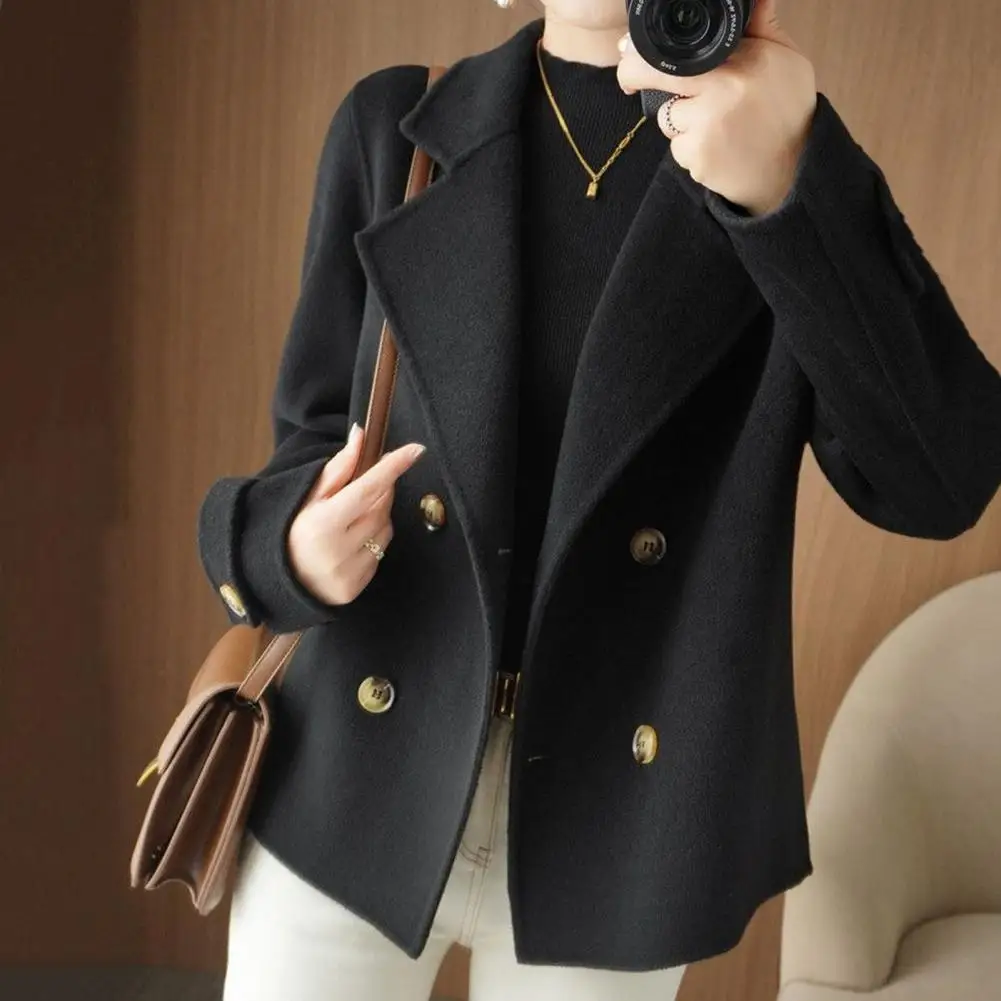 Autumn and Winter New Plush Long Sleeved Jacket Women's Casual Blazer Elegant Jacket Short Top