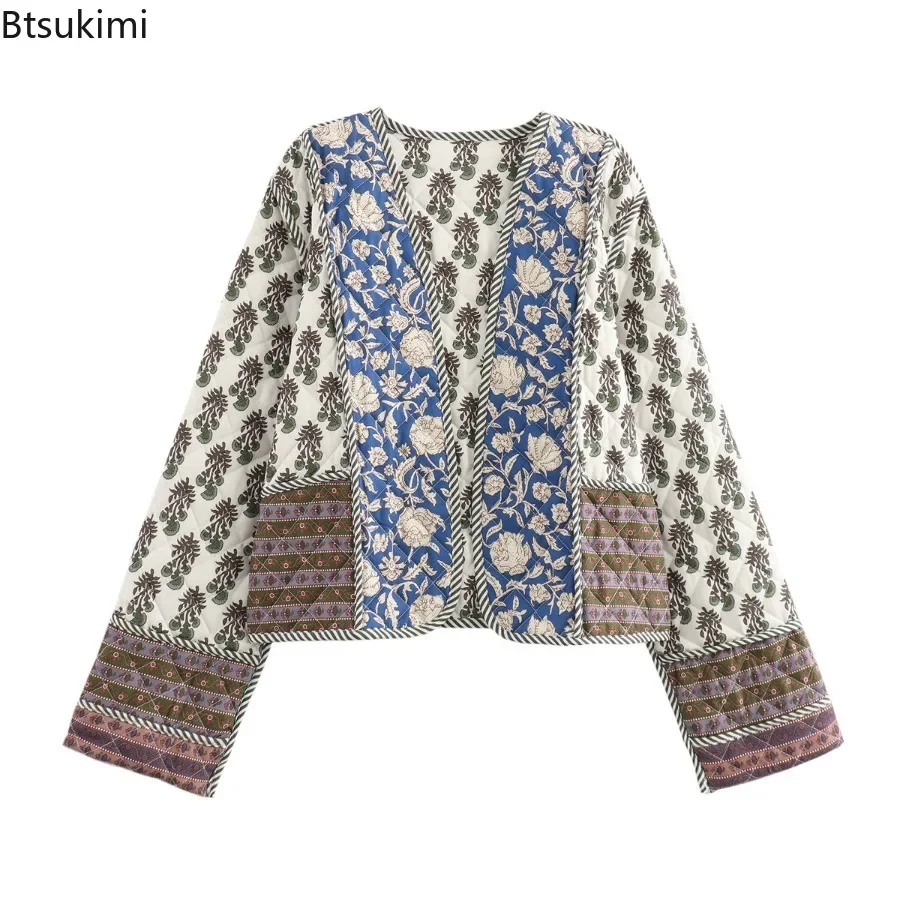 New Women's Autumn Winter Cotton Quilted Jacket Coat Fashionable Casual Cardigan Tops Double-sided Cotton Clothing Female Parkas