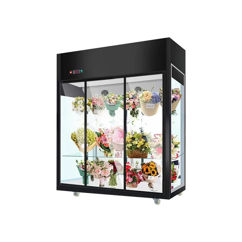 High quality glass door flower shop, second-hand flower, walk-in cooler