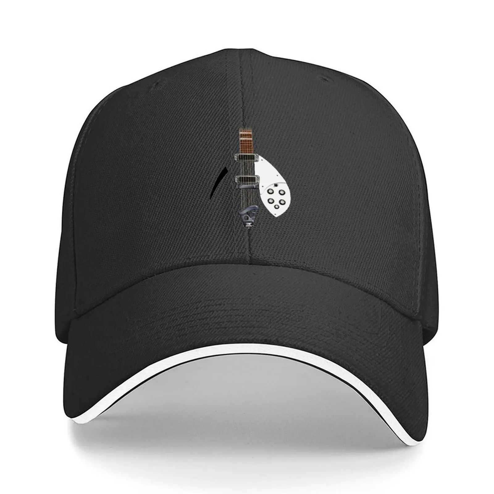 

RICKENBACKER STYLE GUITAR DIGITAL ILLUSTRATION Baseball Cap Snap Back Hat derby hat tactical cap Caps For Men Women's