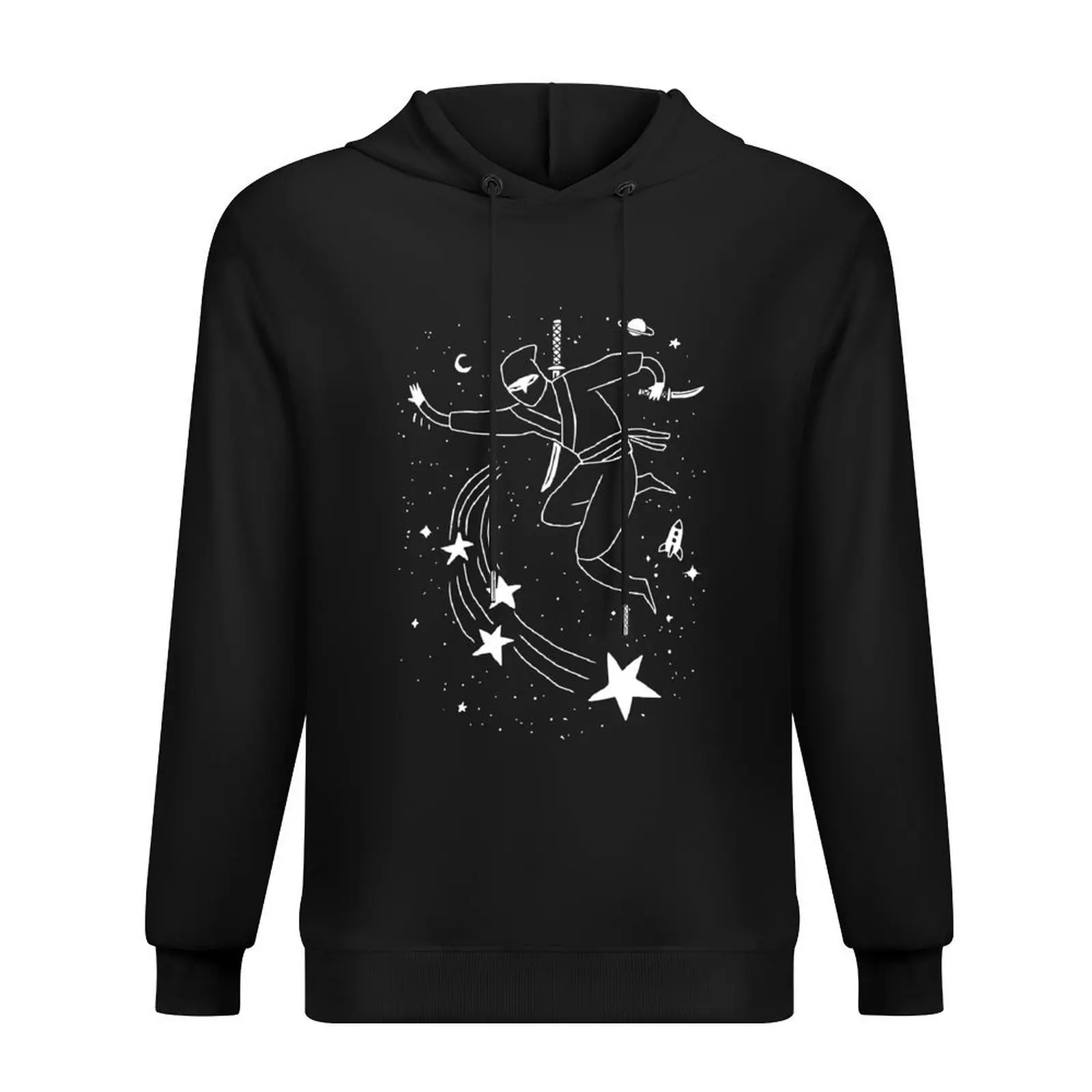 

Space Ninja Throwing Stars Hoodie graphic t shirts men men clothes fashion men men's coat new in hoodies and blouses