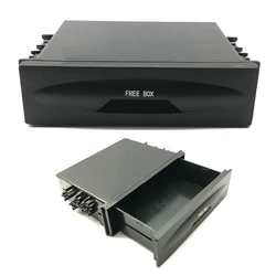 Car Storage Box Pocket Drawer Refits Stereo Audios Conversion Mounting Trim Fascias 1Din Car Stereo Radio