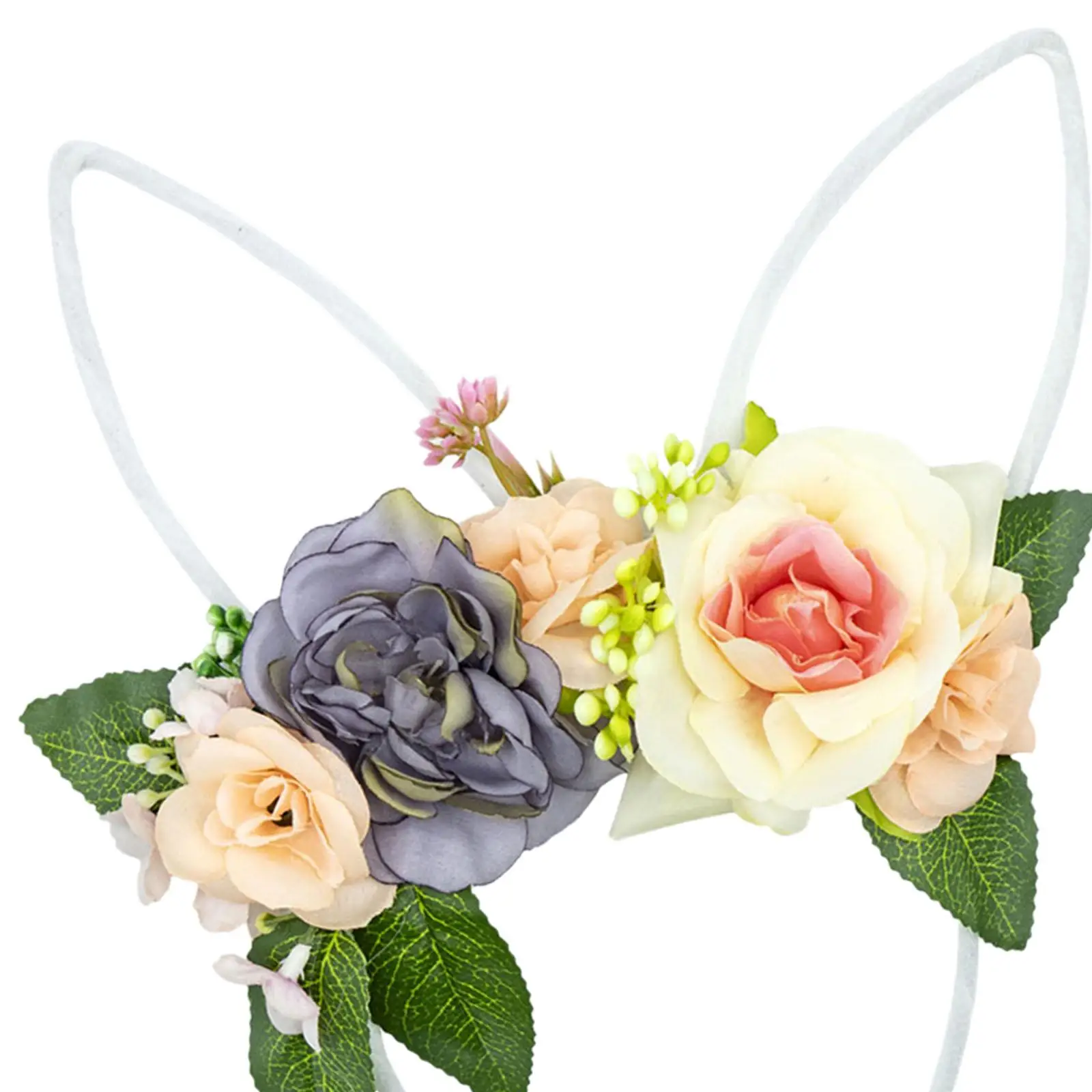 Pasen Konijnenoren Hoofdband Mooie Bloem Haarband Haaraccessoires Voor Bruiloft Carnaval Halloween Kerstfeest Gunsten