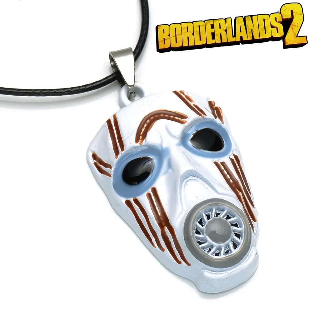 

Game Borderlands 2 Mask Logo Alloy Necklace Chain Daily Pendant Necklaces Costumes Unisex Cosplay Props and Accessories