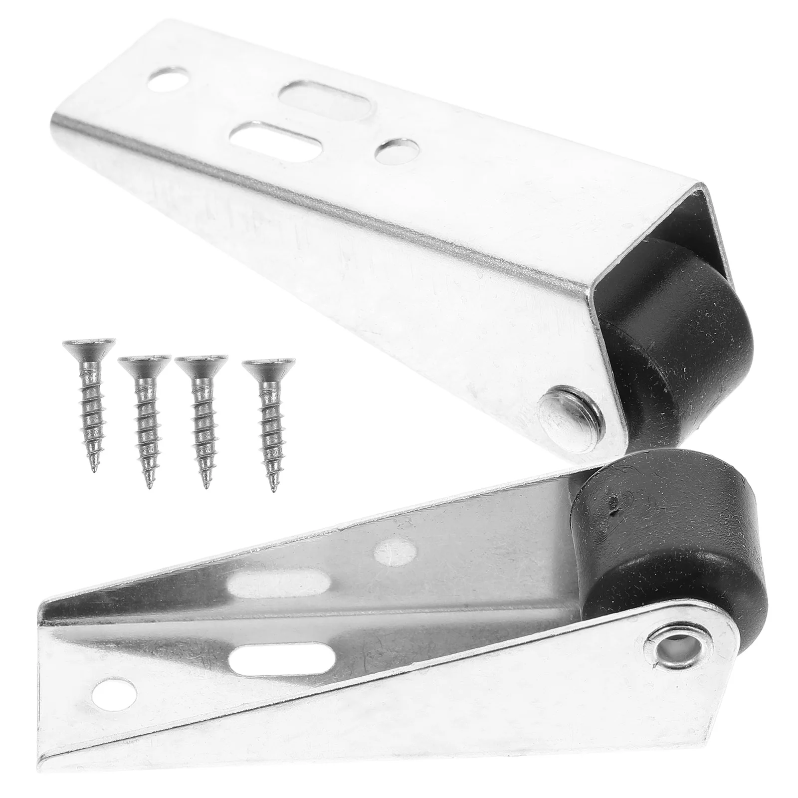 

2pcs Mobile Door Load-bearing Wheels V- Hardware Gray Black Sliding Barn Cabinet Doors Track Pulleys