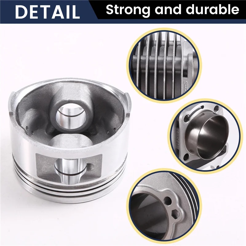 Durable Motorcycle Cylinder Set Engine Casing Accessories Cylinder Piston Ring Gasket Oil Seal Kit DS150 WS150 GS150 ATV150