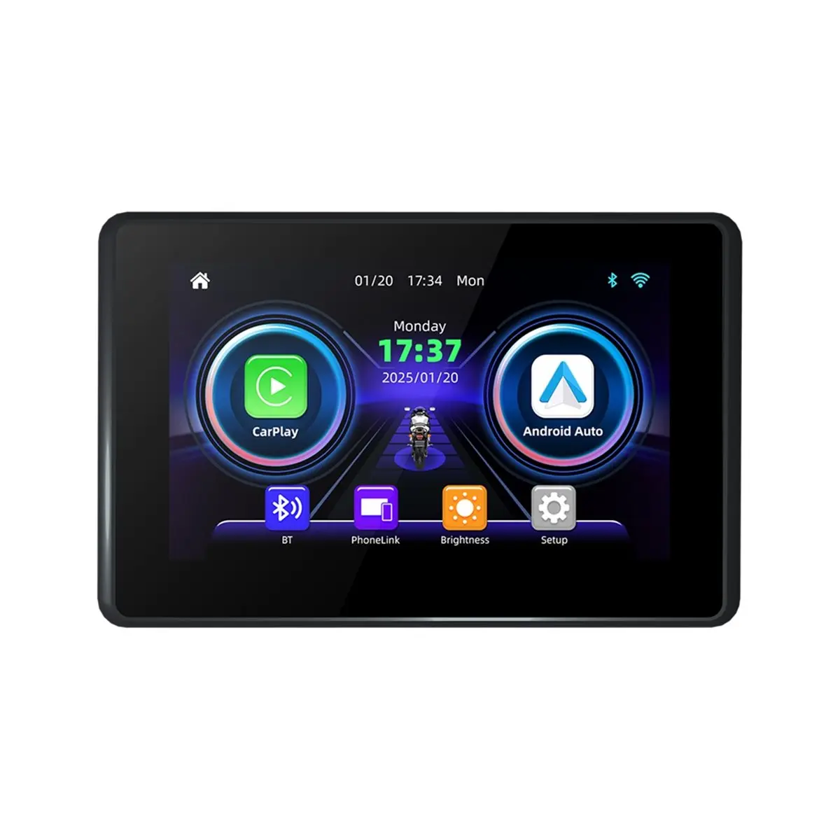 DT82 New For R1200GS ADV Motorcycle 5 Inch Monitor for R1250GS ADV/S1000XR Carplay Android Auto Motorbike Monitor