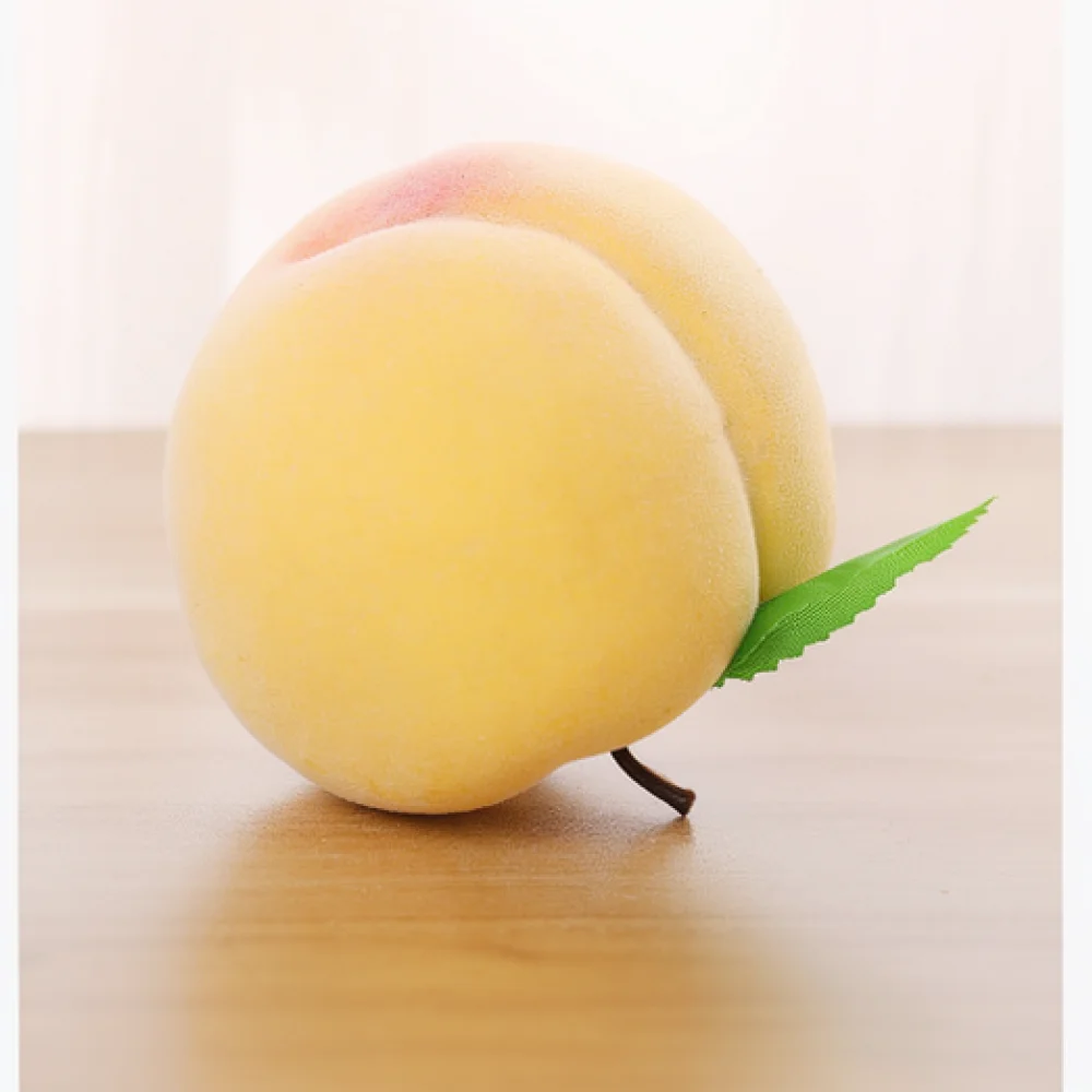 Artificial Foam Fruit Ornament Realistic Peach Apple Strawberry Banana Fake Food For Home Kitchen Decor Shooting Props