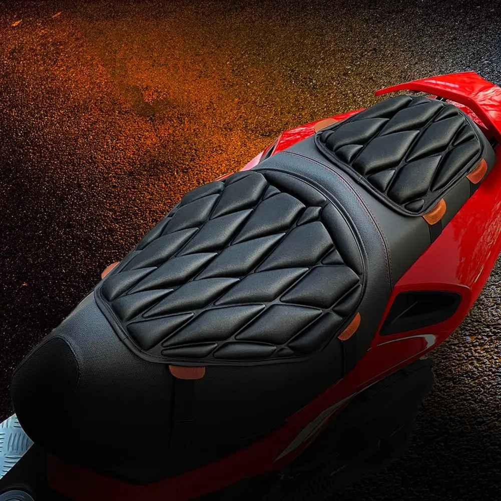 

Универсальная противоскользящая 3D удобная подушка для сиденья, подушка для мотоцикла, задняя крышка, дышащее переднее сиденье, удобное сиденье для мотоцикла U3J3