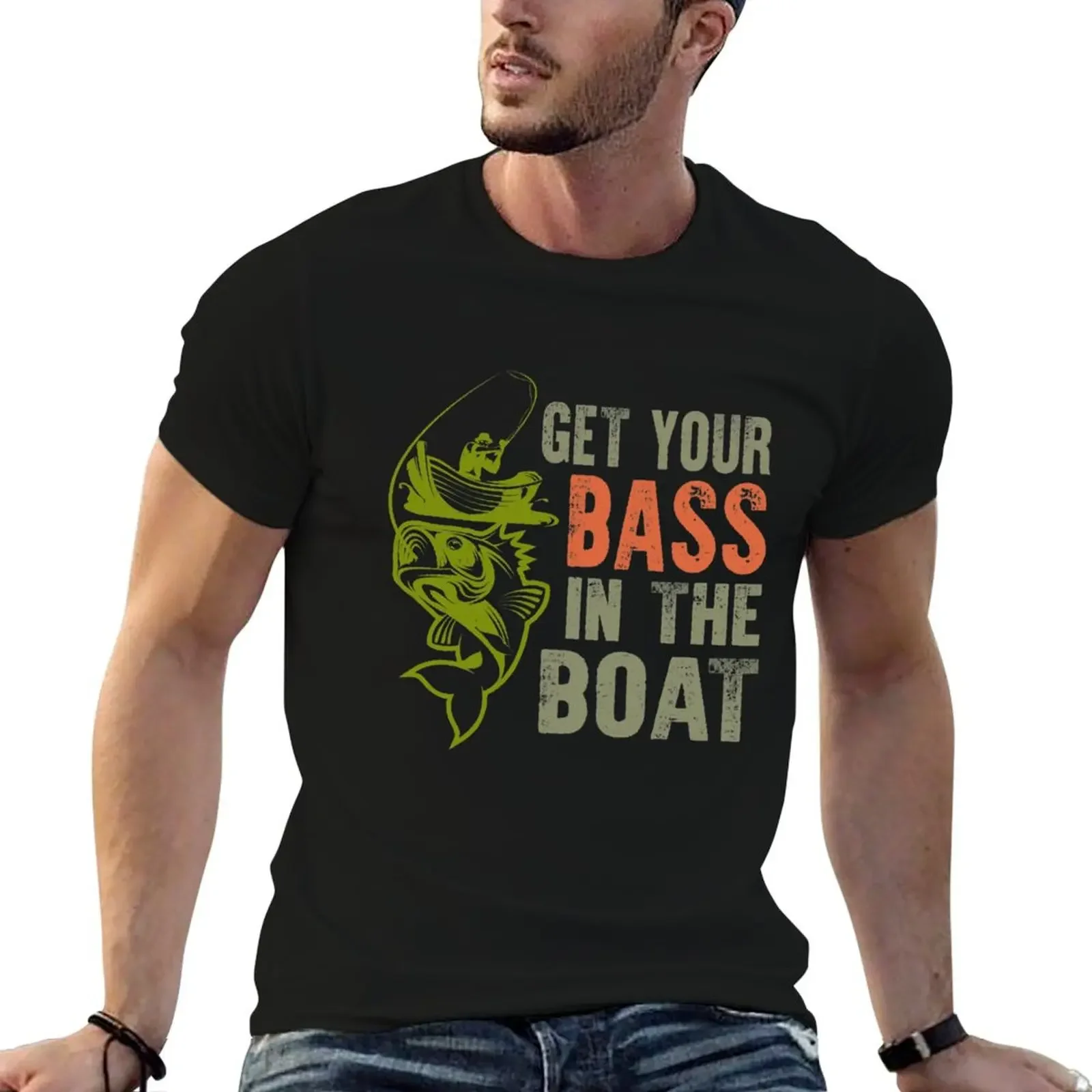 

get your bass in the boat fishing shirt fishing gifts clothes bass ice accessories novelty for men for women T-Shirt