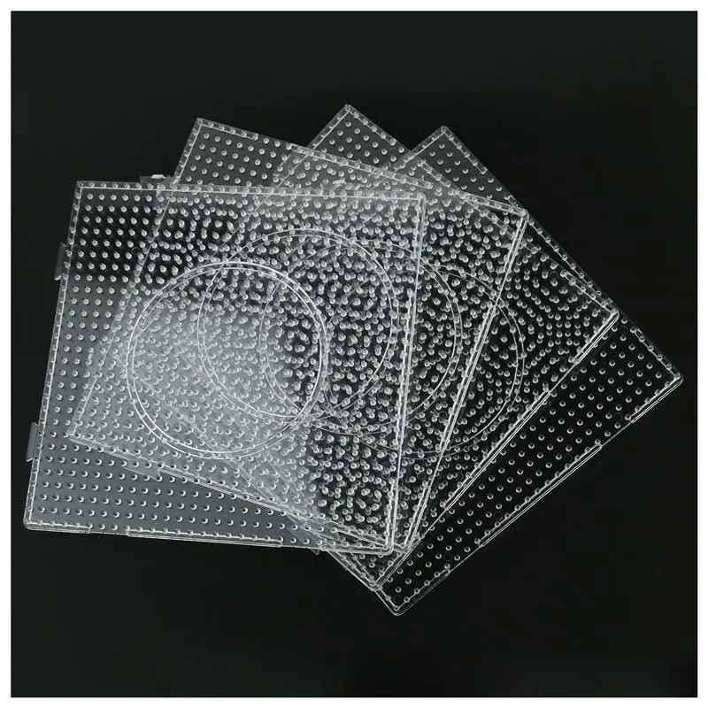 Duży rozmiar! Kids Craft Fuse Beadbone Square Puzzle Pegboards Patterns for 5 Mm Hama Beads Perler Beads DIY Puzzles