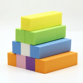 5/10 pçs arte do prego lixar esponja buffer bloco arquivos de unhas bloco moagem polimento manicure ferramenta da arte do prego