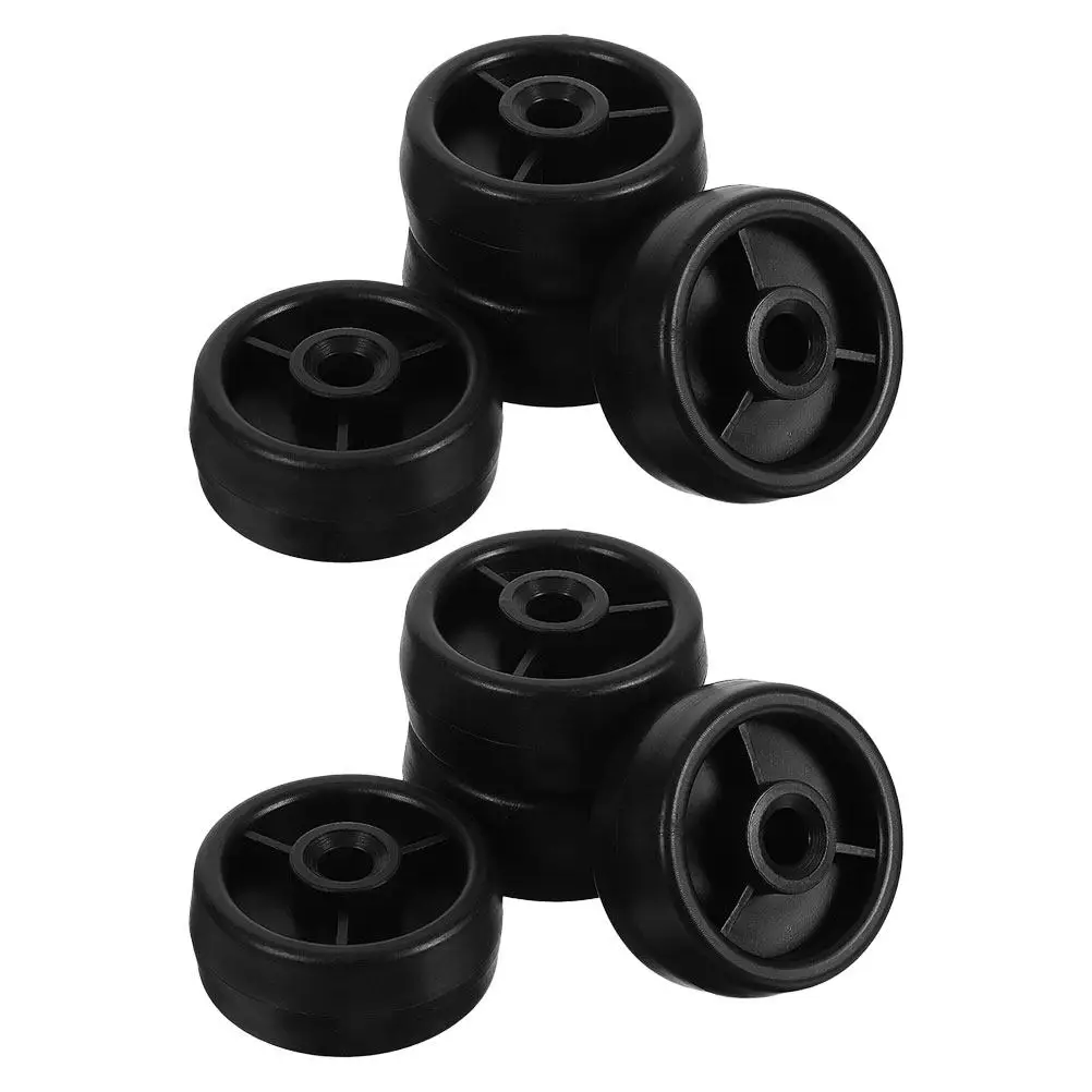8Pcs Gym Roller Wheels Universal Plastic Replacement 8Mm Diameter for Fitness Equipment Treadmill Exercise Bike Transport