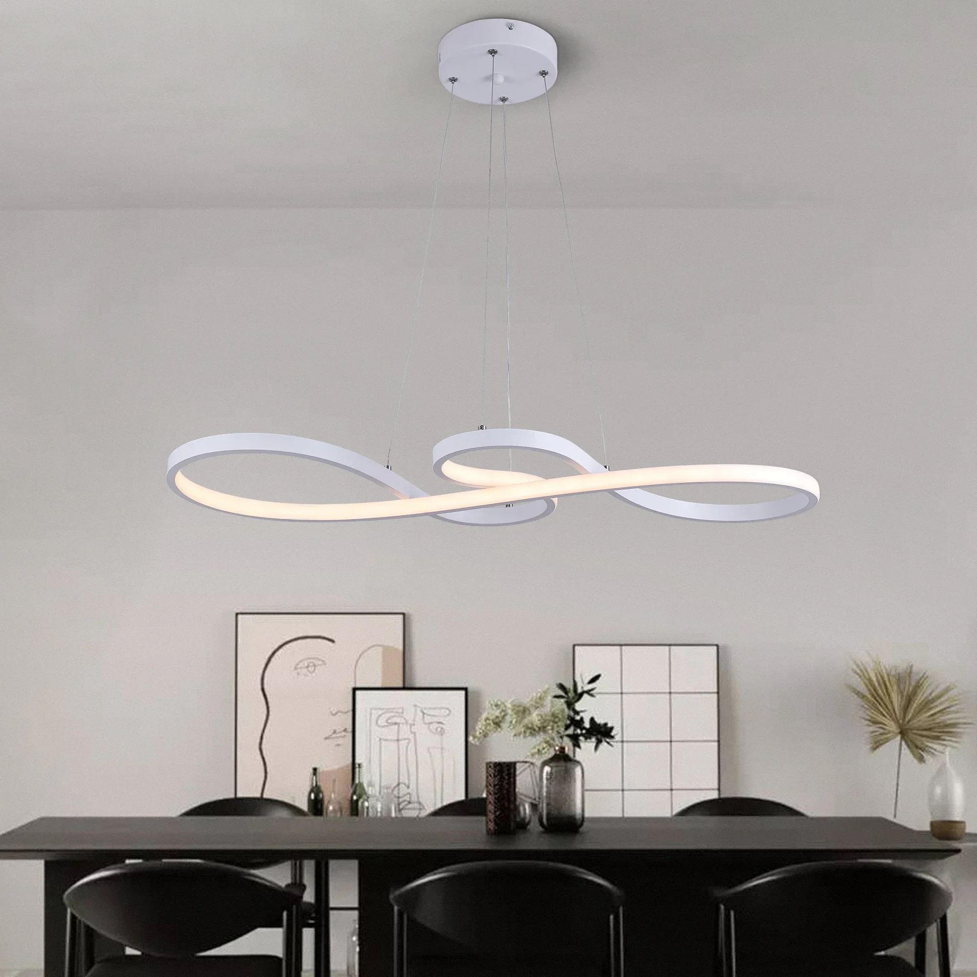 Lámparas de techo Led de acrílico nórdico, luz colgante moderna, accesorio de iluminación minimalista para comedor, interior