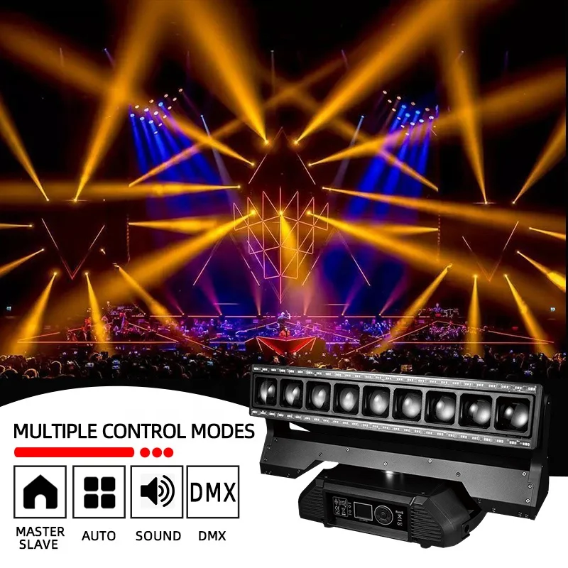 Professional Stage Lighting 9x40w Zoom Beam Bar Disco Dj Party LED Moving Head Stage Lights