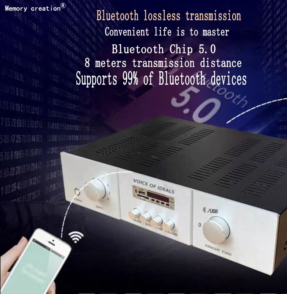 Criação de memória l1 placa decodificação lossless alta fidelidade 5.0 dac decodificador amplificador potência áudio módulo bluetooth