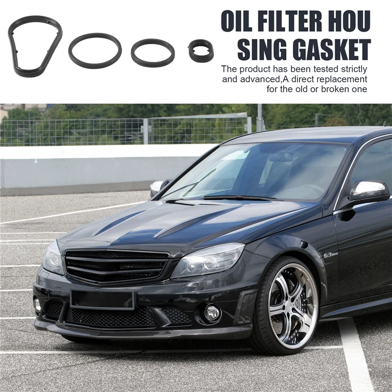 Superior-2711840380 para mercedes m271 w204 c180 c200 e200 slk junta da carcaça do filtro de óleo/detector de junta do radiador de óleo