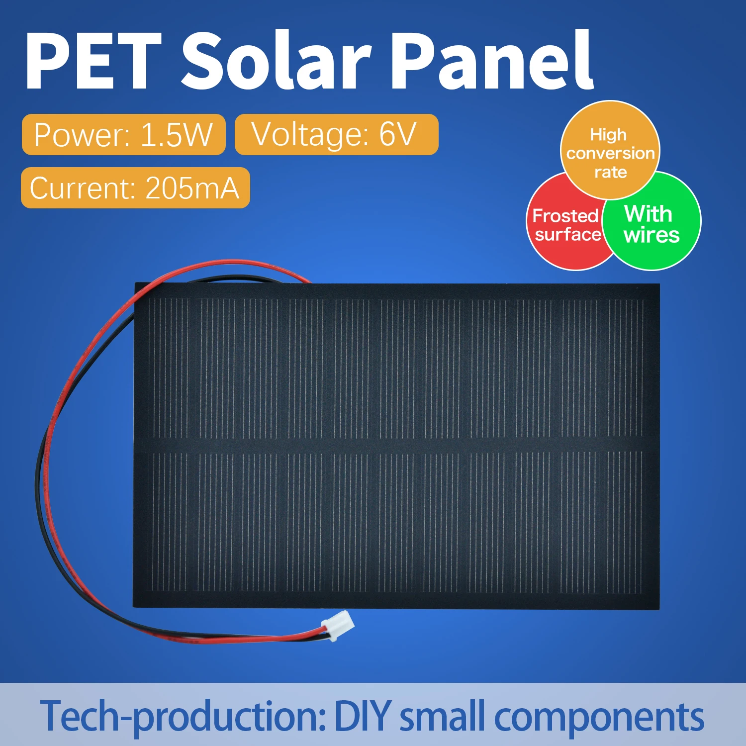 Kidsbits 5V 5.5V 6V Polycrystalline Mini PET Solar Panel Battery Module With PH2.0 Connector For Arduino DIY Solar Components