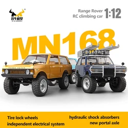 1/12 MN Model MN168 RC Car 2.4G Remote Control Crawler 4WD Electric Off Road Vehicle Climbing Car Toys For Children Adults