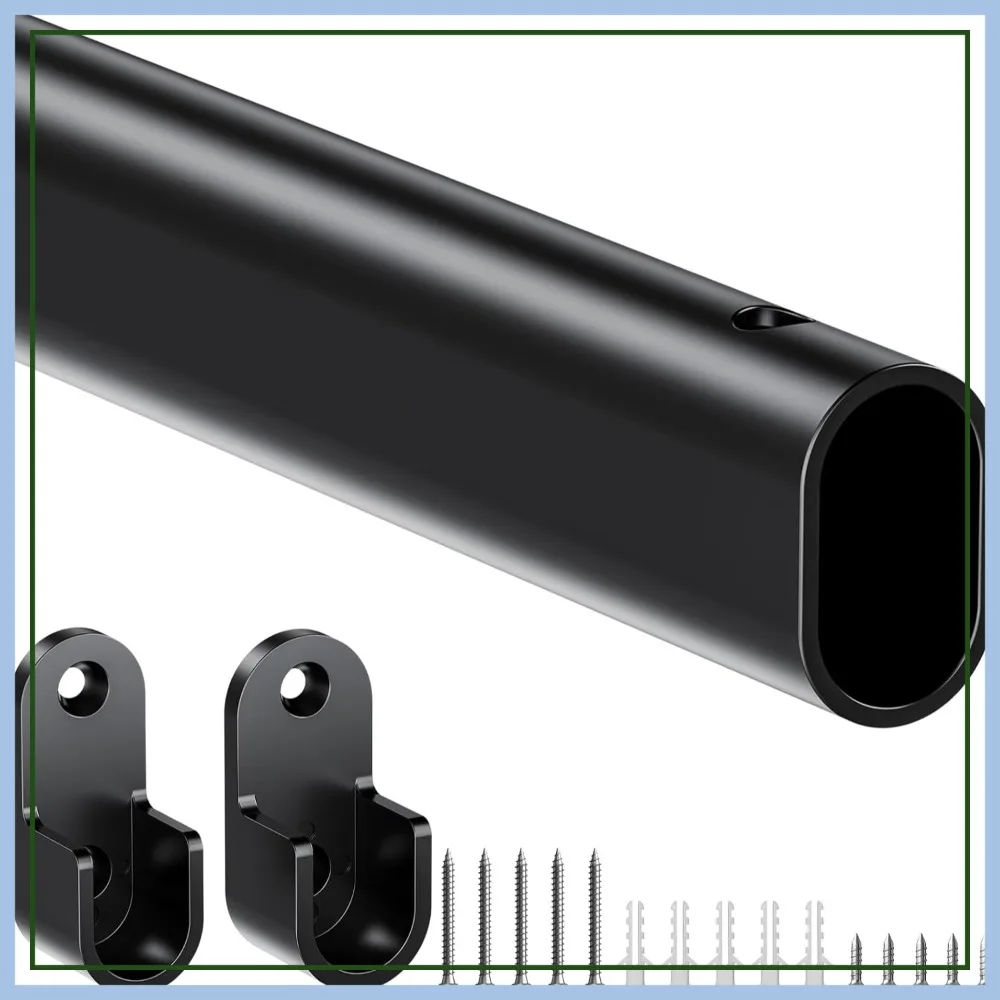 

Adjustable Closet Rod 17-40 Inches, Heavy Duty Expandable Hanging Rod for Laundry Room, RV, Closet Storage