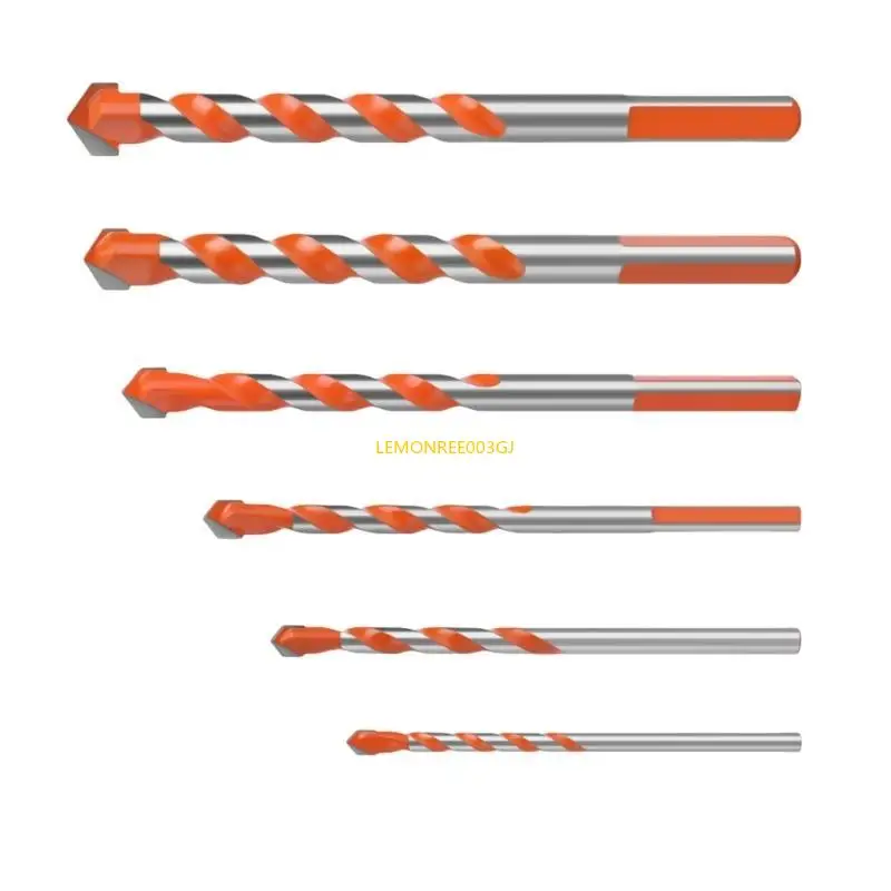M4YC 5/6/7Pcs Electric Tool Metal Drill Bit Hammer Concrete Ceramic Tile Drill Bits