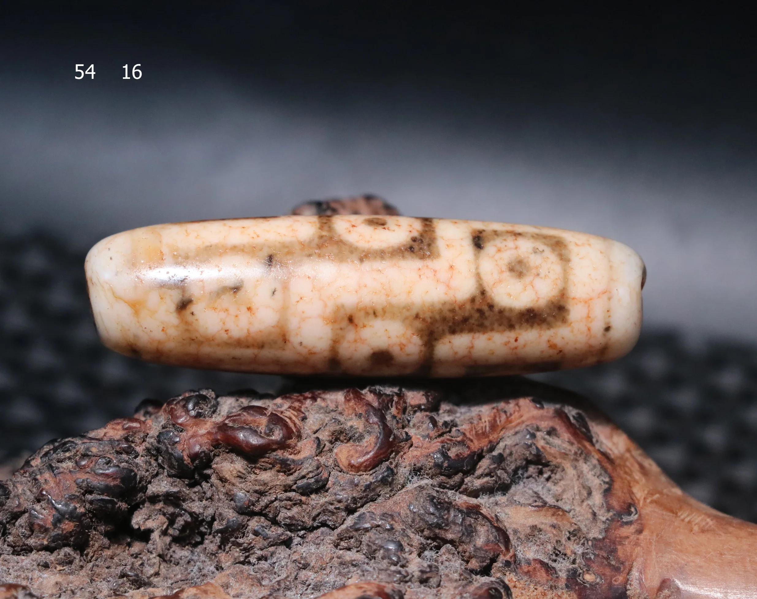 Treasure Ultra Energy Tibetan Old Agate Dragon Vein Fold Line 9 Eyed Kingdom dZi Bead 5A Lkbrother UPD221211A12