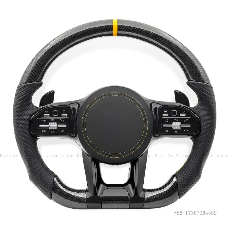 

Руль из карбона для Mercedes-Benz AMG W204 W205 W213 W221 W222 W447 W463 W464 S500 E300 E220 C63 G63 A C E G V-класса