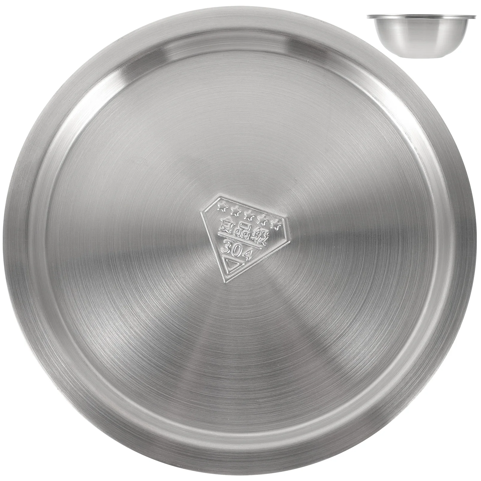 

Stainless Steel Salad Bowl Soup Storage Large Mixing Kitchen Bowl for Salad Dough Fruit Vegetable Pasta Container