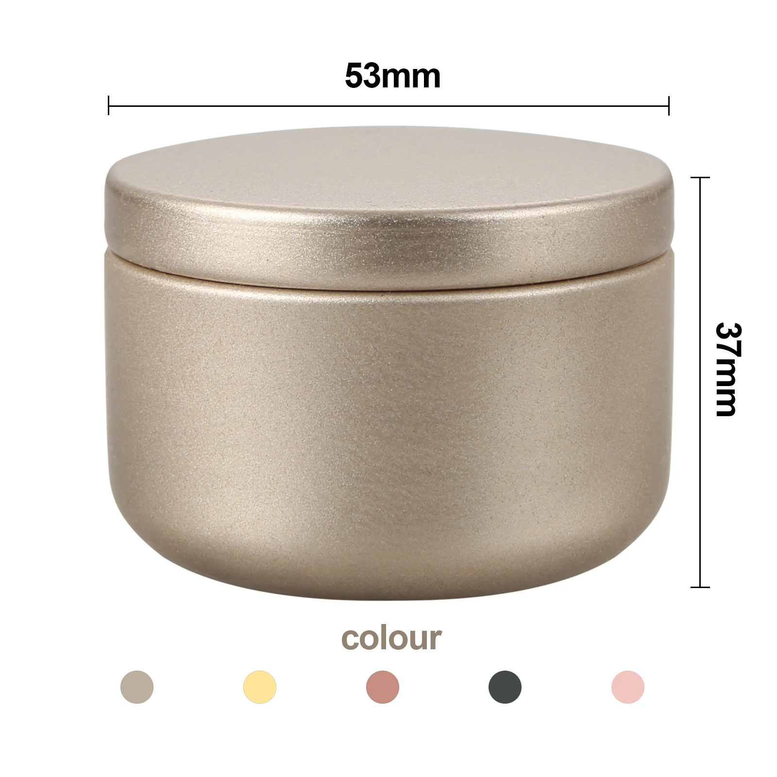 1pc 50ml Round Tin Sealed Jar Cosmetic Cream Lip Balm Container Refillable Empty Portable Bottle Beauty Tool Aluminum Tea Cans