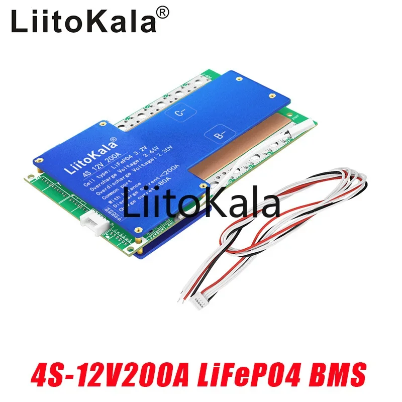 LiitoKala 4S-12V100A/150A/200A-BMS LiFePo4 Lithium Iron Phosphate Battery Protection Circuit Board With Balanced Charging