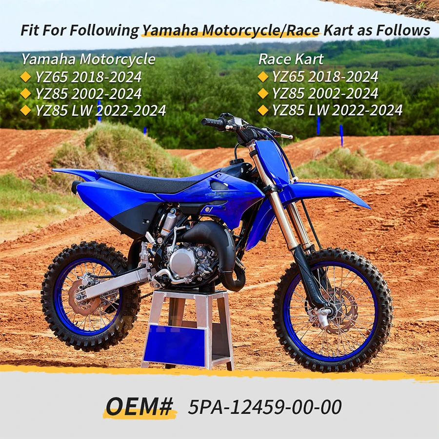 Water Pump Shaft Gear For Yamaha YZ65 YZ125PSK YZ125RSK YZ85 2002-2024 O.E.M# 5PA-12459-00-00