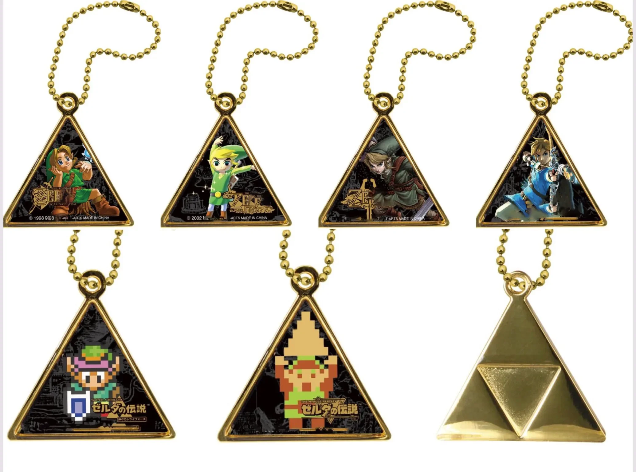 TakaraTomyArts Capsule Toy cute adventure game Historical Charm Links mascot collection ball chain triangle bag pendant figures