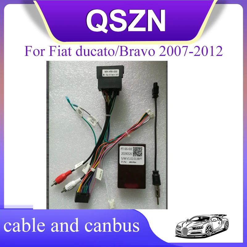 

Canbus Box XP-XB-50 FT-SS-02/RP5-FT-001 For Fiat ducato/Bravo 2007-2012 Car Radio With Wiring Harness Power Cable