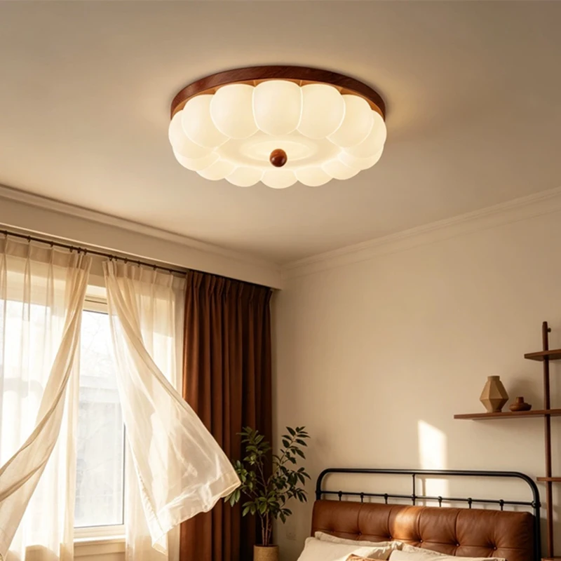 French Retro Bedroom Cloud Ceiling Lights LED Bubble Cloud Light Warm Children's Room Baby Room Boy Girl Bedroom Ceiling Lamps