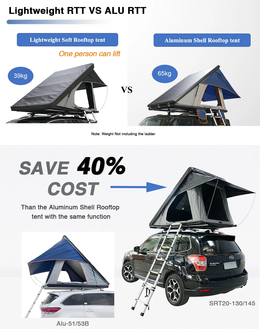 Picture 4: Exclusive Design Rooftoptent Trading 4x4 Camper Light Weight Triangle Suv Car Rooftop Tent for Suv
