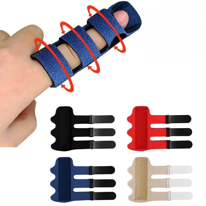 

Pain Relief Trigger Finger Fixing Splint Straighten Brace Adjustable Sprain Dislocation Fracture Finger Splint Corrector Support